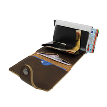 Cargar imagen en el visor de la galería, Cartera de Cuero RFID
